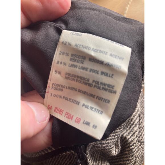 Valentino Vintage 70s Jacket Wool Blend Tweed & Knit ~ So Groovy ~ Sz 14 - Picture 8 of 10